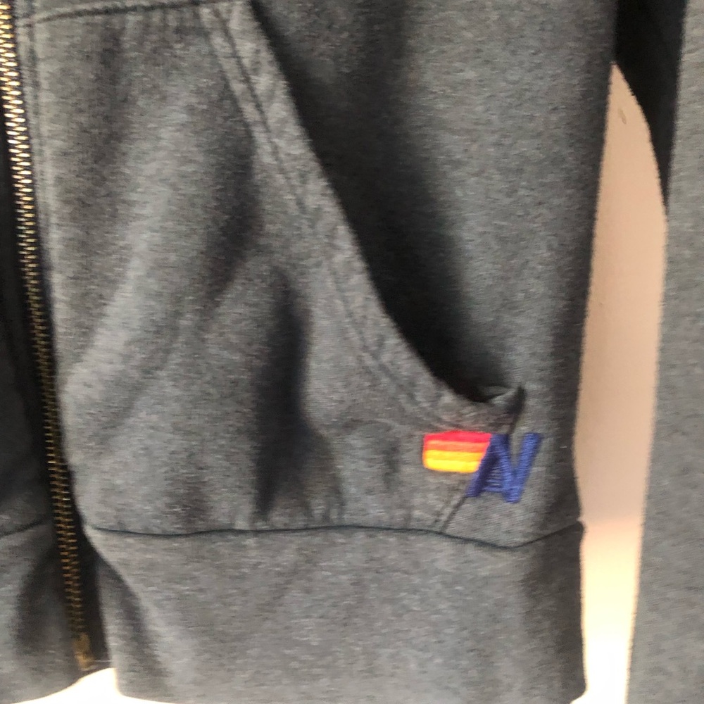 Aviator Nation Blue Long Sleeve Hoodie - Picture 4 of 5